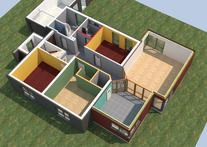 Einblick in das Erdgeschoss